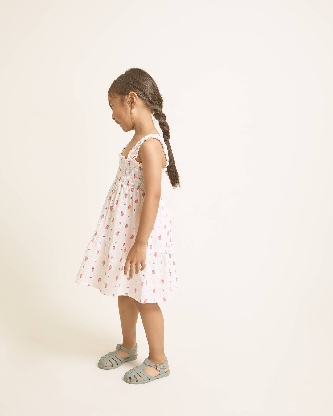 5778-US STRAWBERRY DRESS-CREAM PINK
