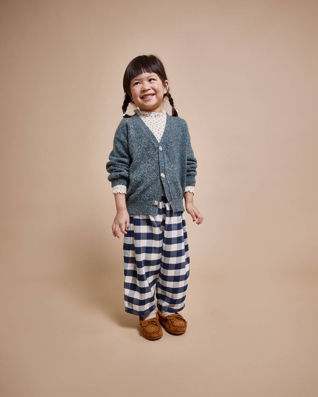 6005-MELANGE CARDIGAN-ALPINE GREEN