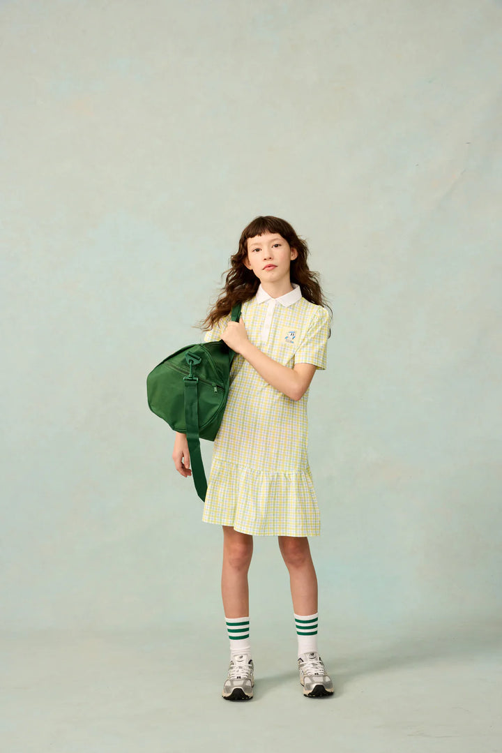 Play Polo Dress In Patch Plaid