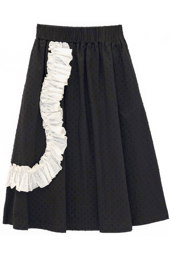 LUCIANA SKIRT-BLACK FRECKLES