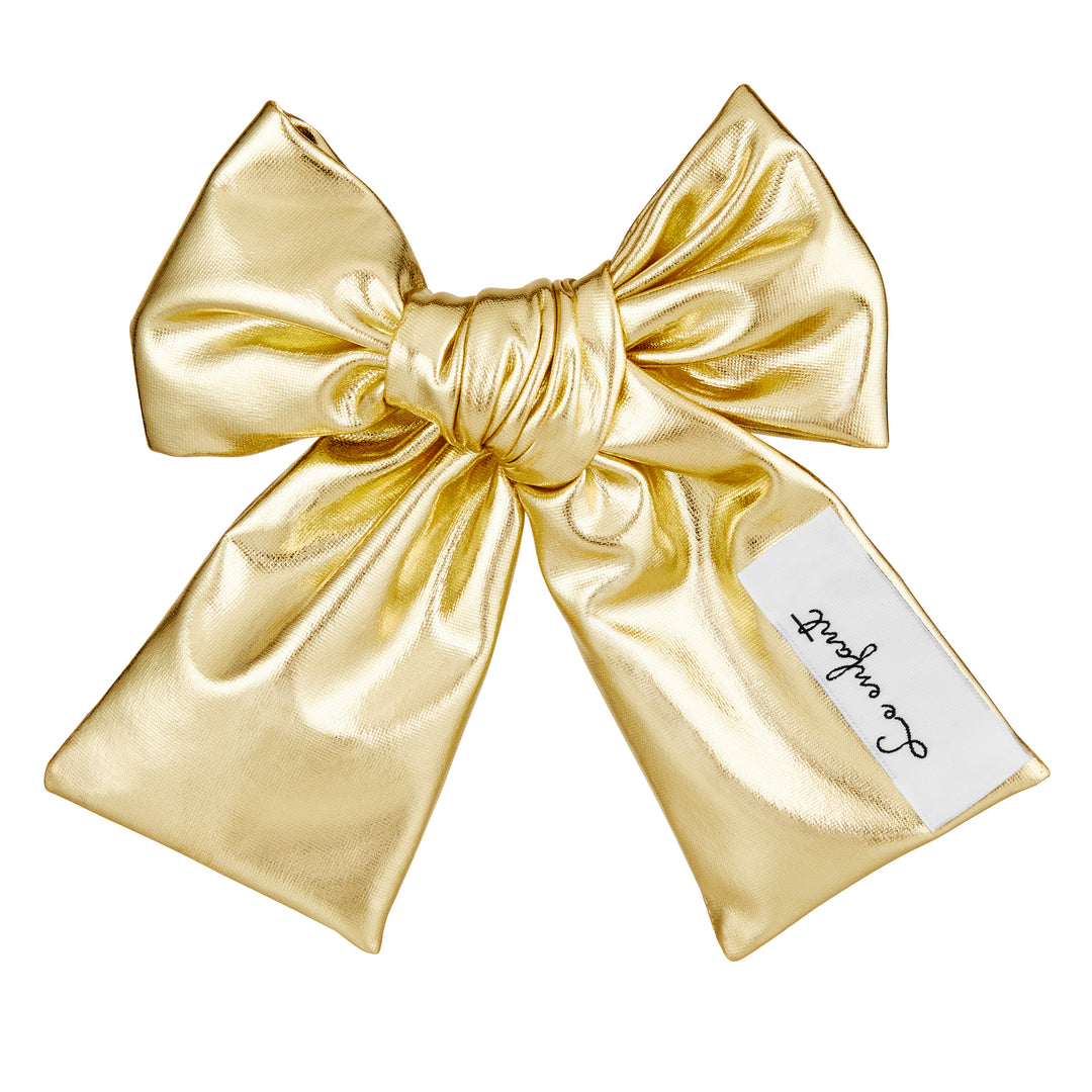 Le Enfant-Gold Oversized Bow-