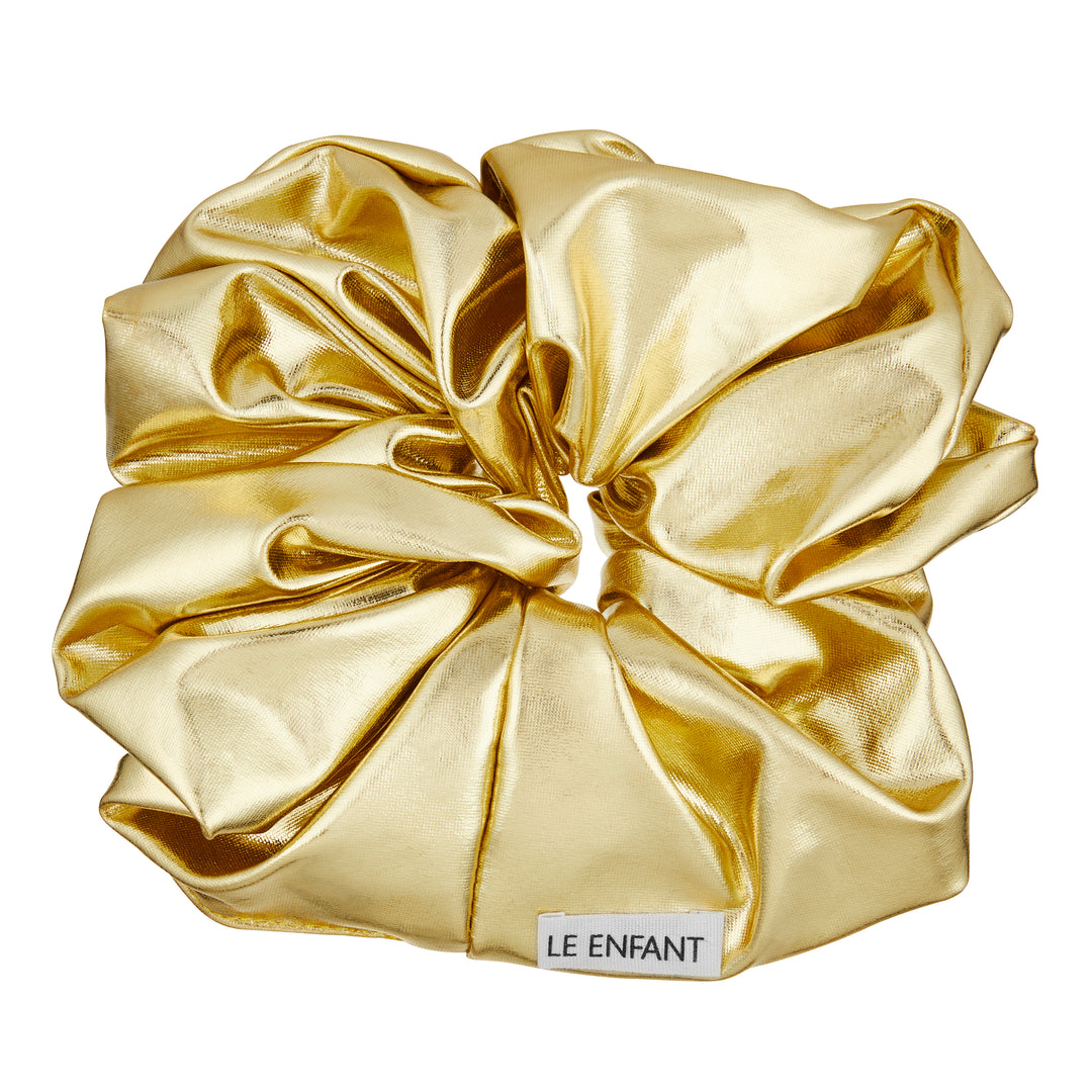 Le Enfant-Gold Oversized Scrunchie-