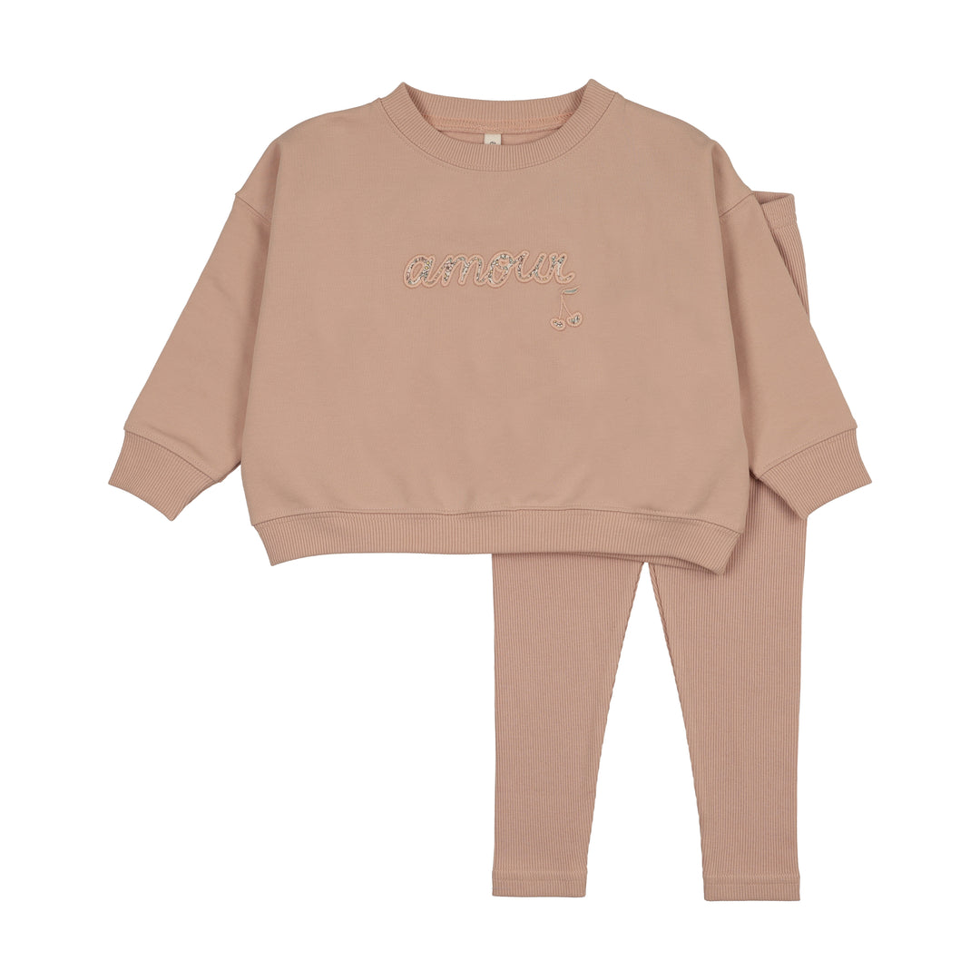LIBERTY SWEATSHIRT SET - PINK