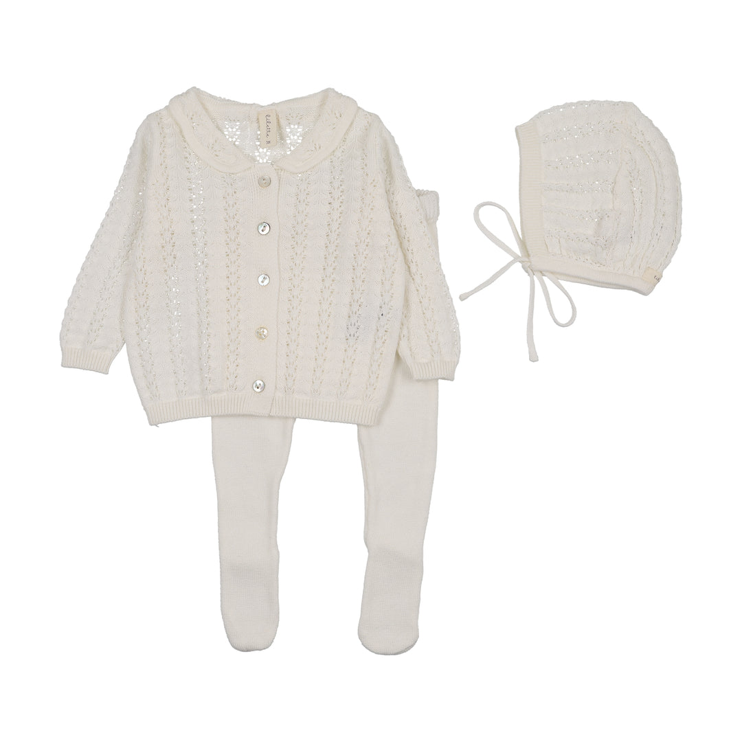 CROCHET BRIS SET - WINTER WHITE