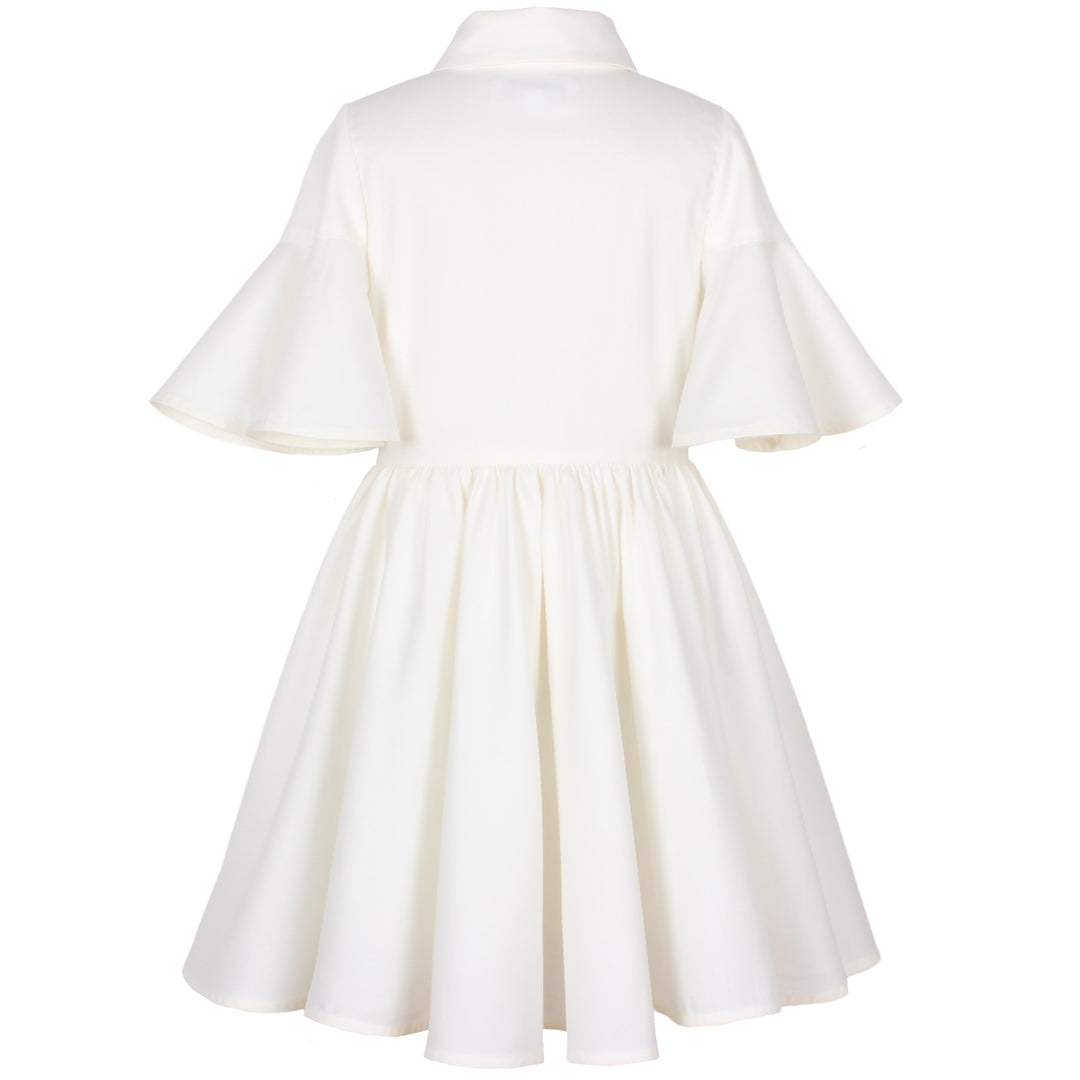 AZ-40601 - Little Sister Dress - Flower Embroidery