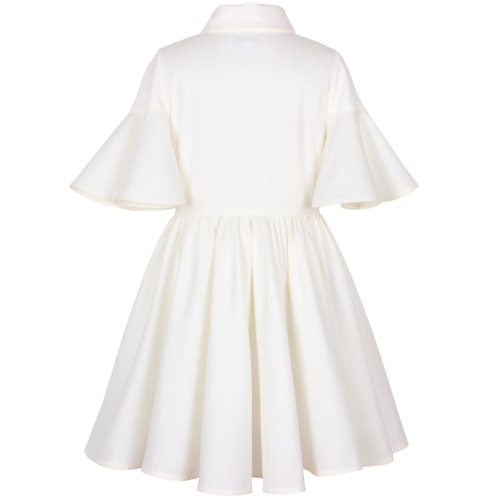 AZ-40601 - Little Sister Dress - Flower Embroidery