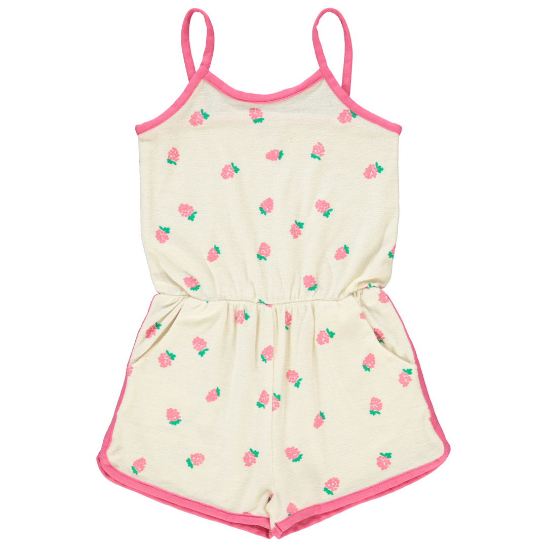 LOLLA ROMPER-Raspberry Terry