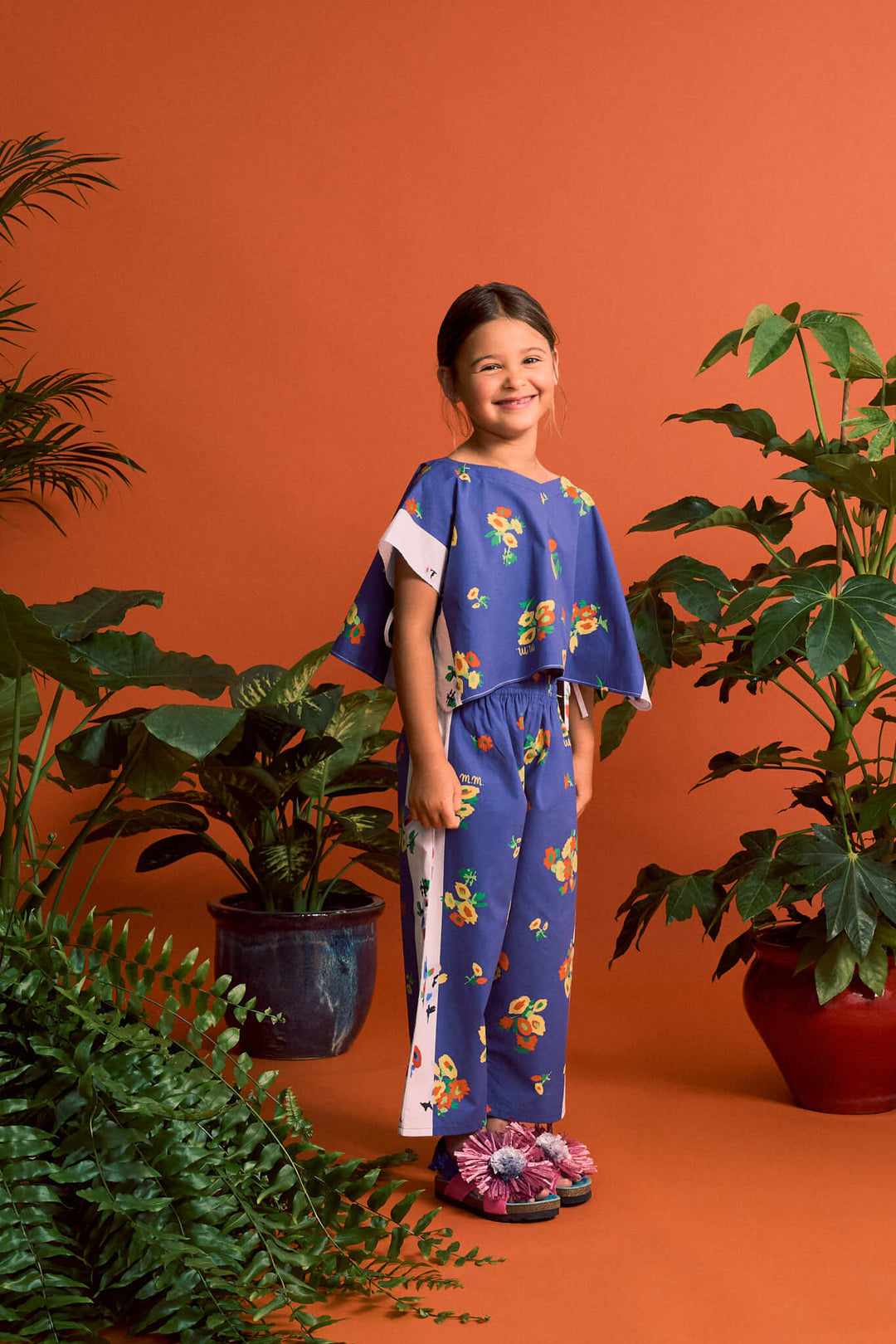 26100812 (Blossom Patchwork Top Blue/ White)