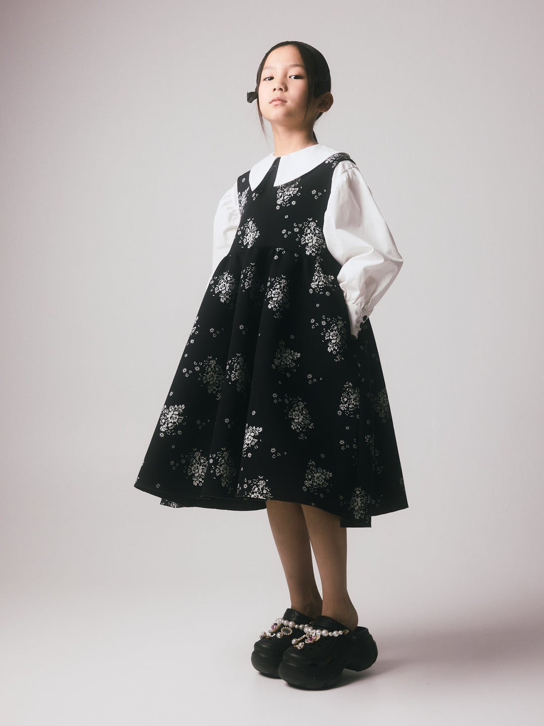 K028B 190-3016 Rosa Dress - Black & White