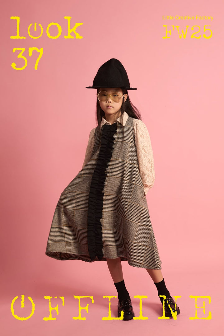 Valley Apron Ruffle Dress-Prince of Wales
