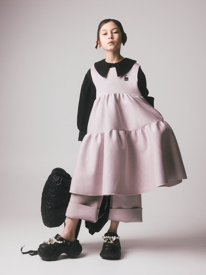K027A 190-3015 Doll Apron Dress - Pale Pink