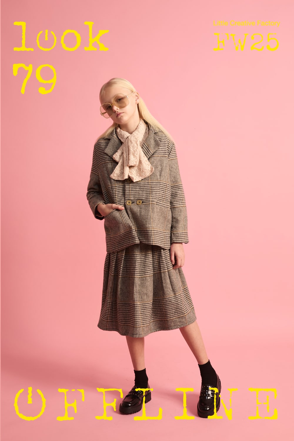 Valley Pleated Skirt-Prince of Wales