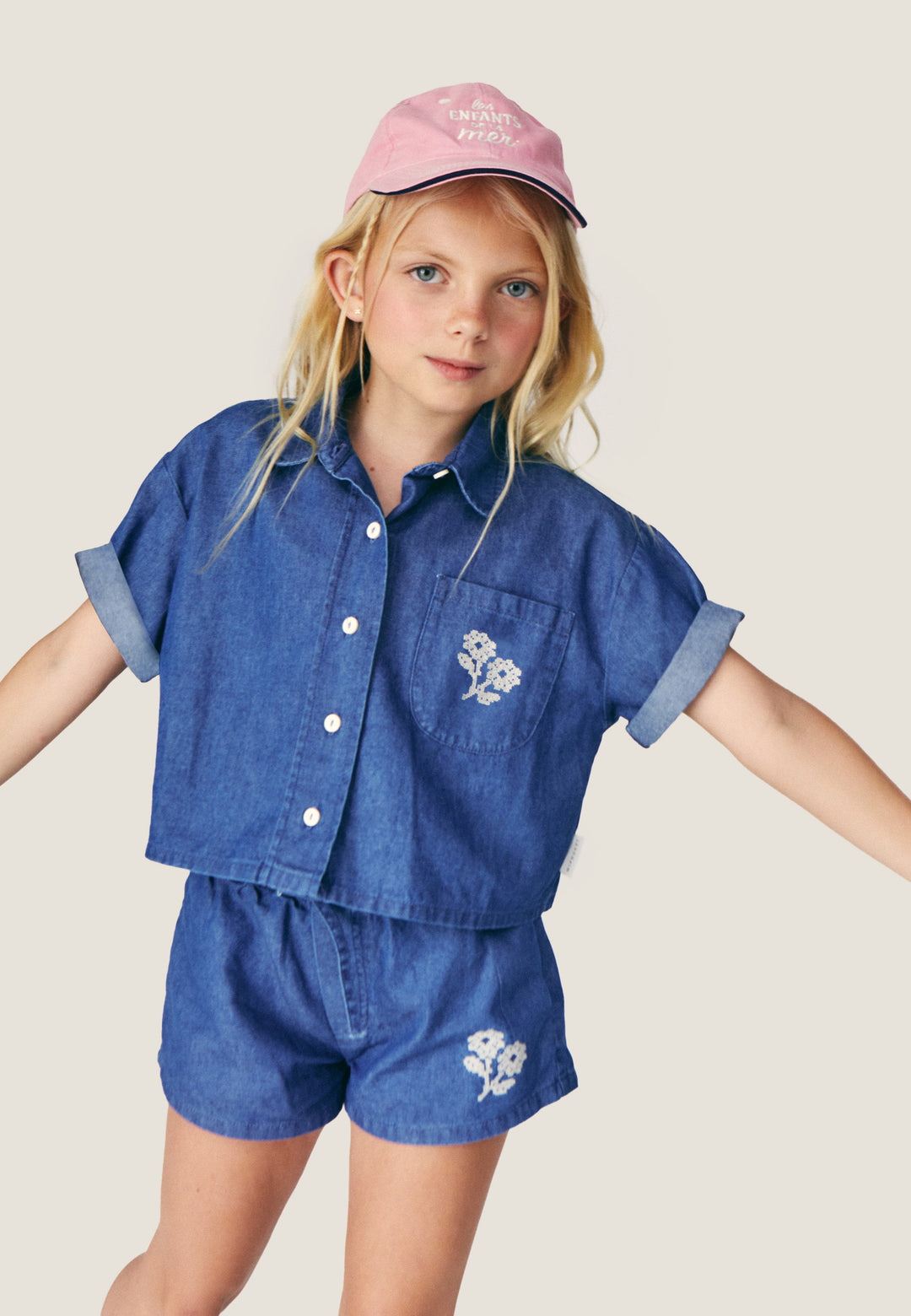 AMELIE DENIM SHIRT - DENIM BLUE