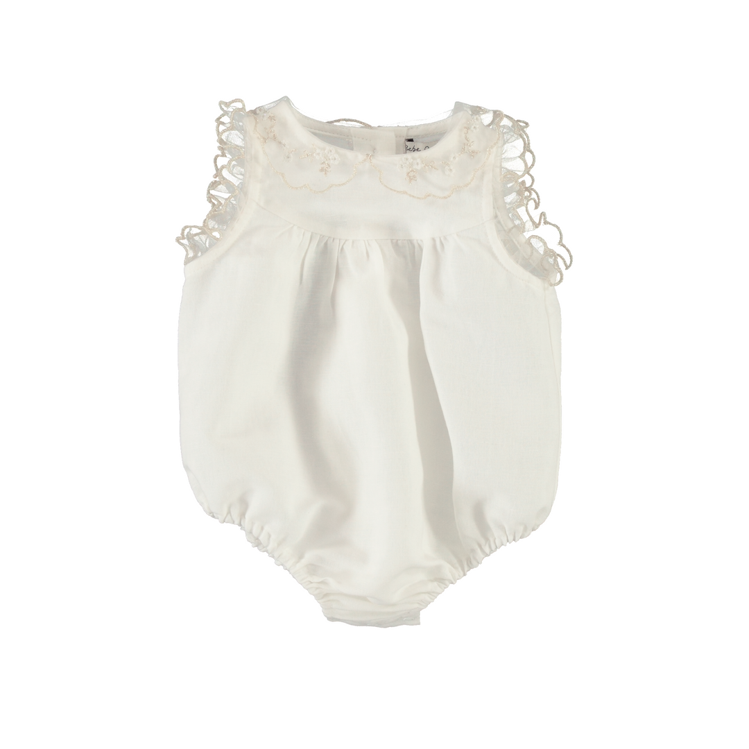 Lou-Anne Romper - Embroidered Tulle