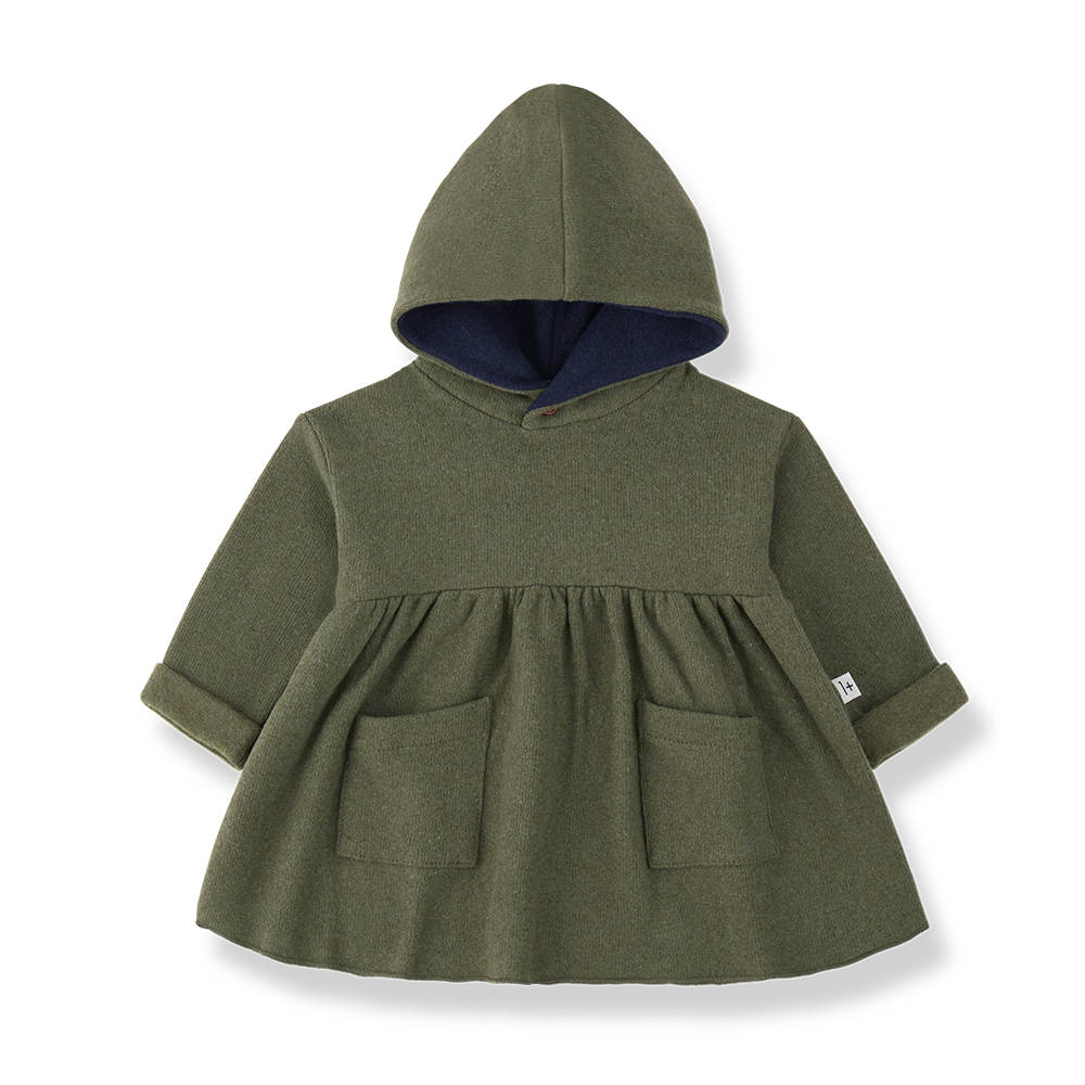 MANITOBA HOODED DRESS - KHAKI