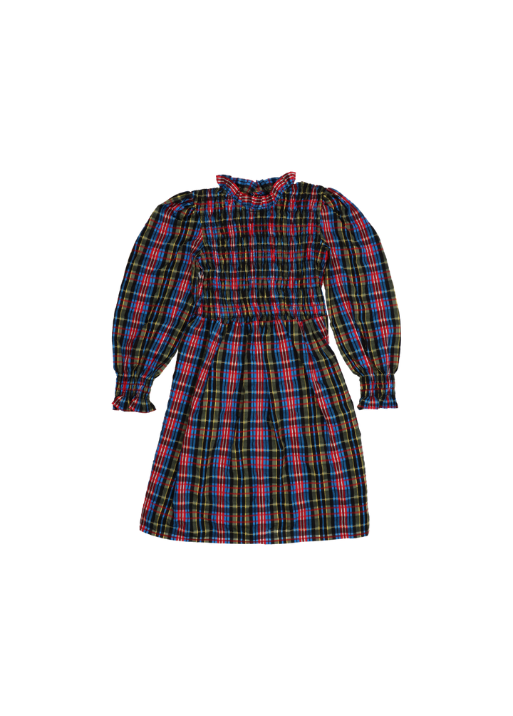 MARS DRESSS-Ruby Dusk Tartan