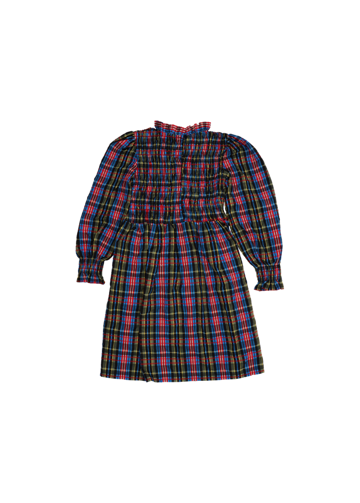 MARS DRESSS-Ruby Dusk Tartan