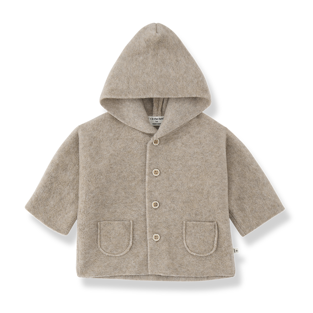 MENTON HOODED JACKET - BEIGE