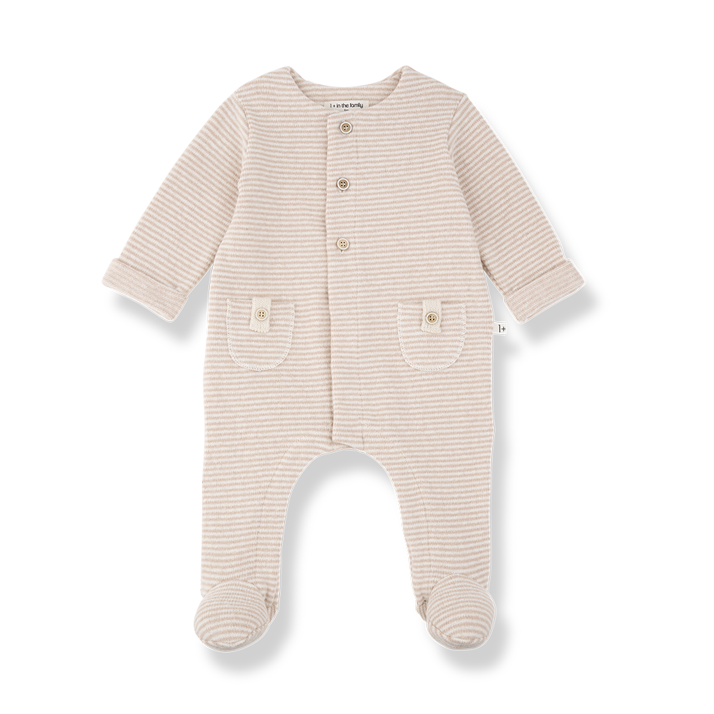METZ JUMPSUIT W/FEET - NUDE