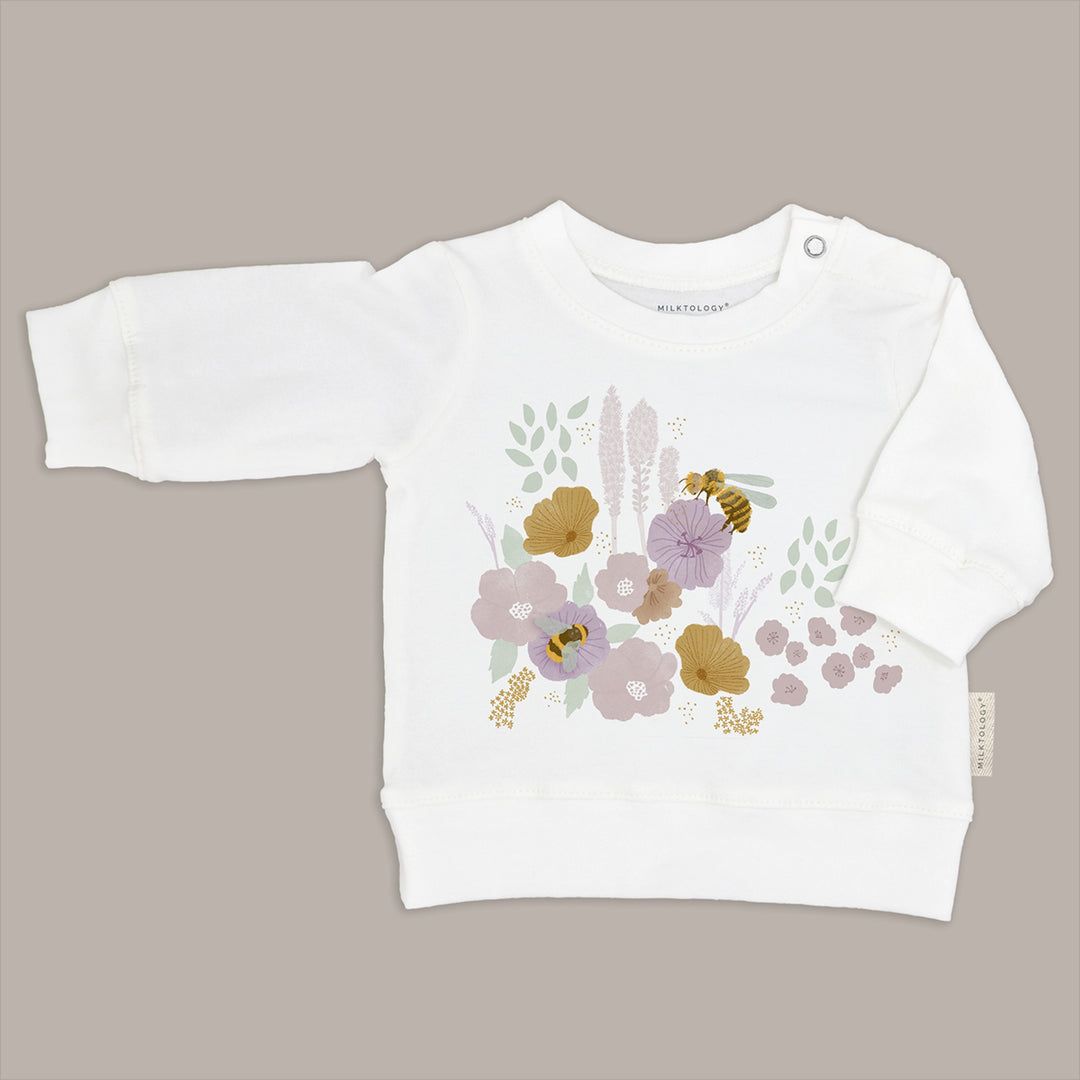1314-Flower Bees Sweatshirt