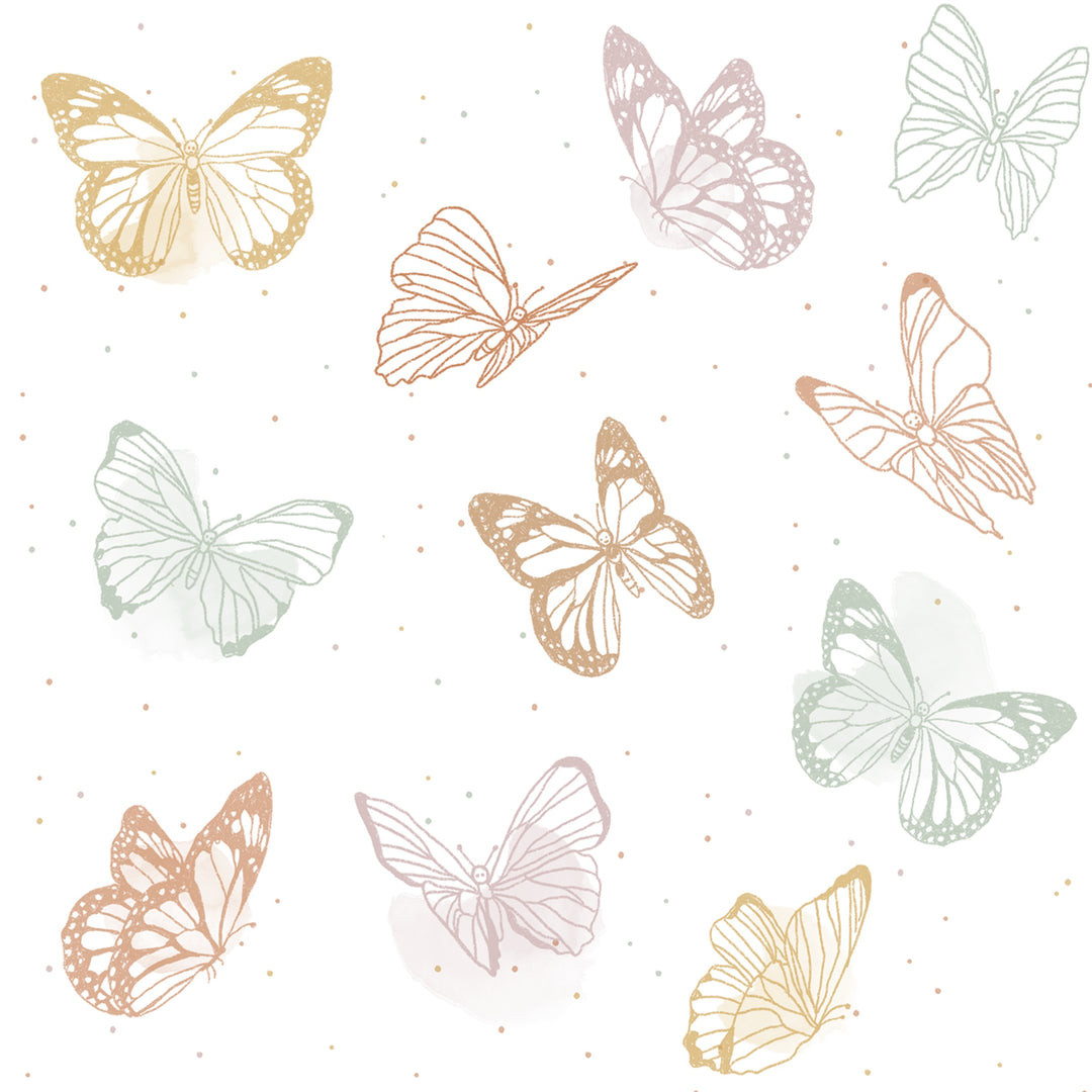 1392-Rainbow Butterflies Boho Jumpsuit
