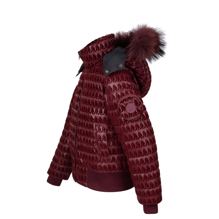 MJ210A-Kids MJ Velvet Signature Collection -Burgundy