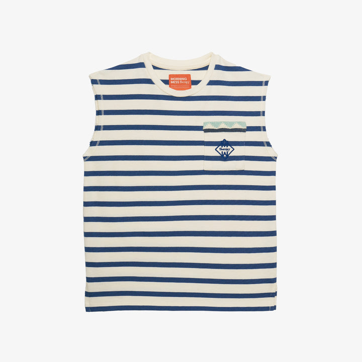 CIRO TANK TOP- STRIPED BLUE