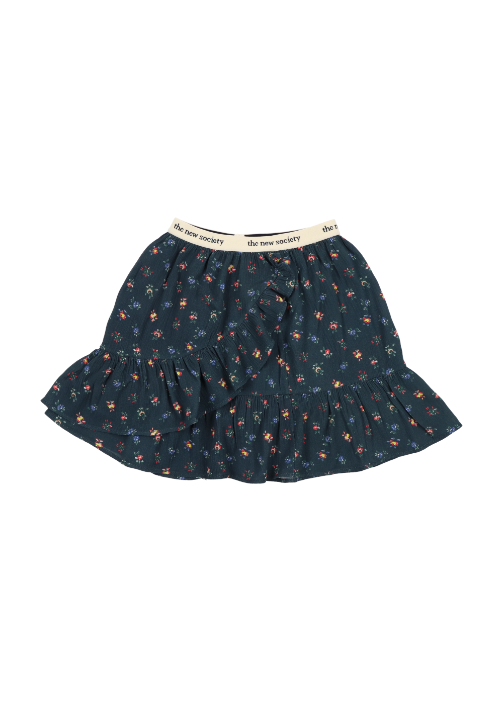 MOON SKIRT-Mini Blossom/Midnight Blue