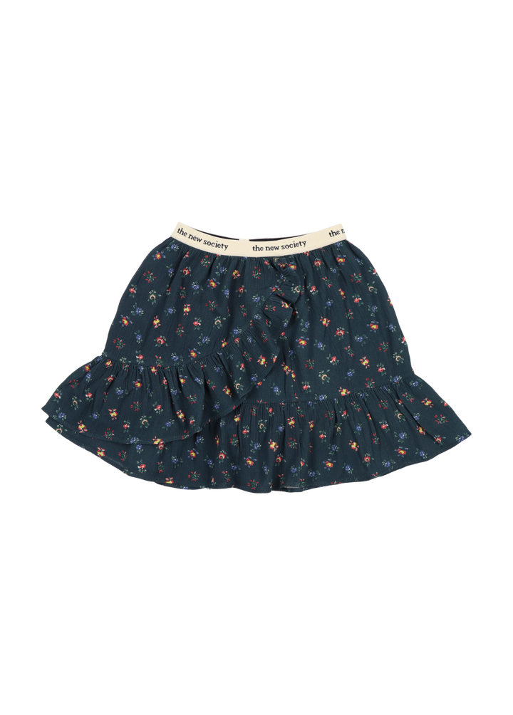 MOON SKIRT-Mini Blossom/Midnight Blue