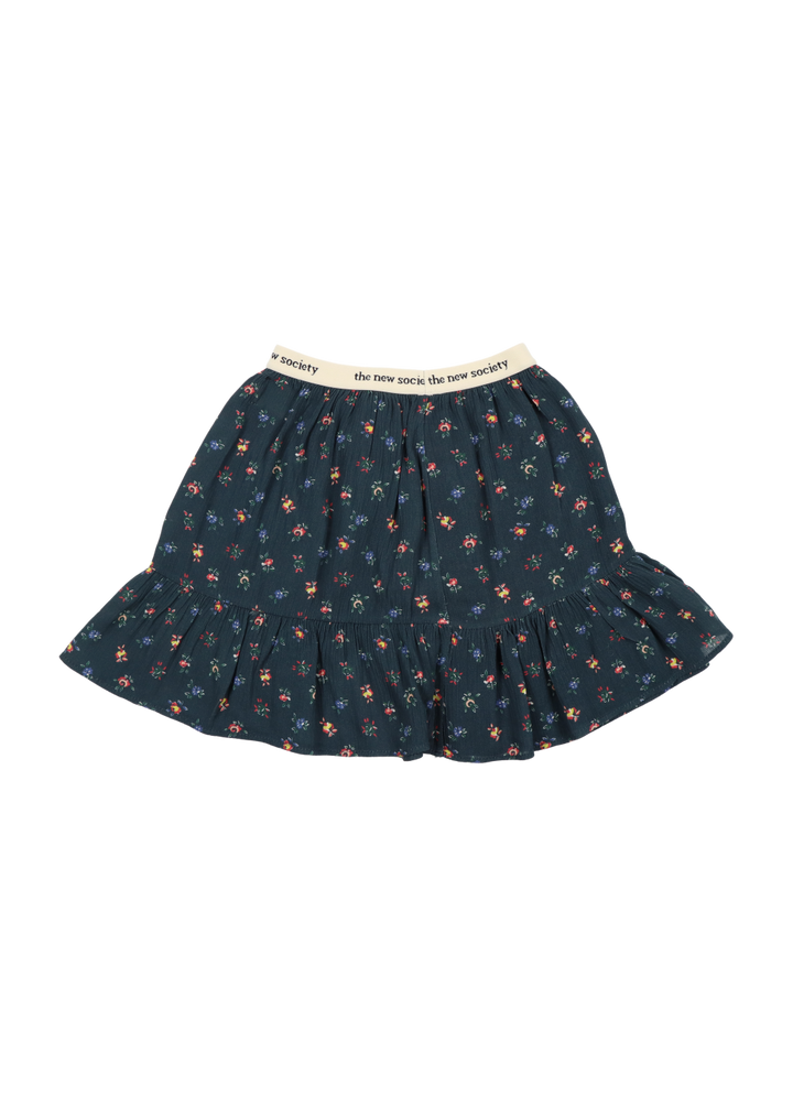 MOON SKIRT-Mini Blossom/Midnight Blue