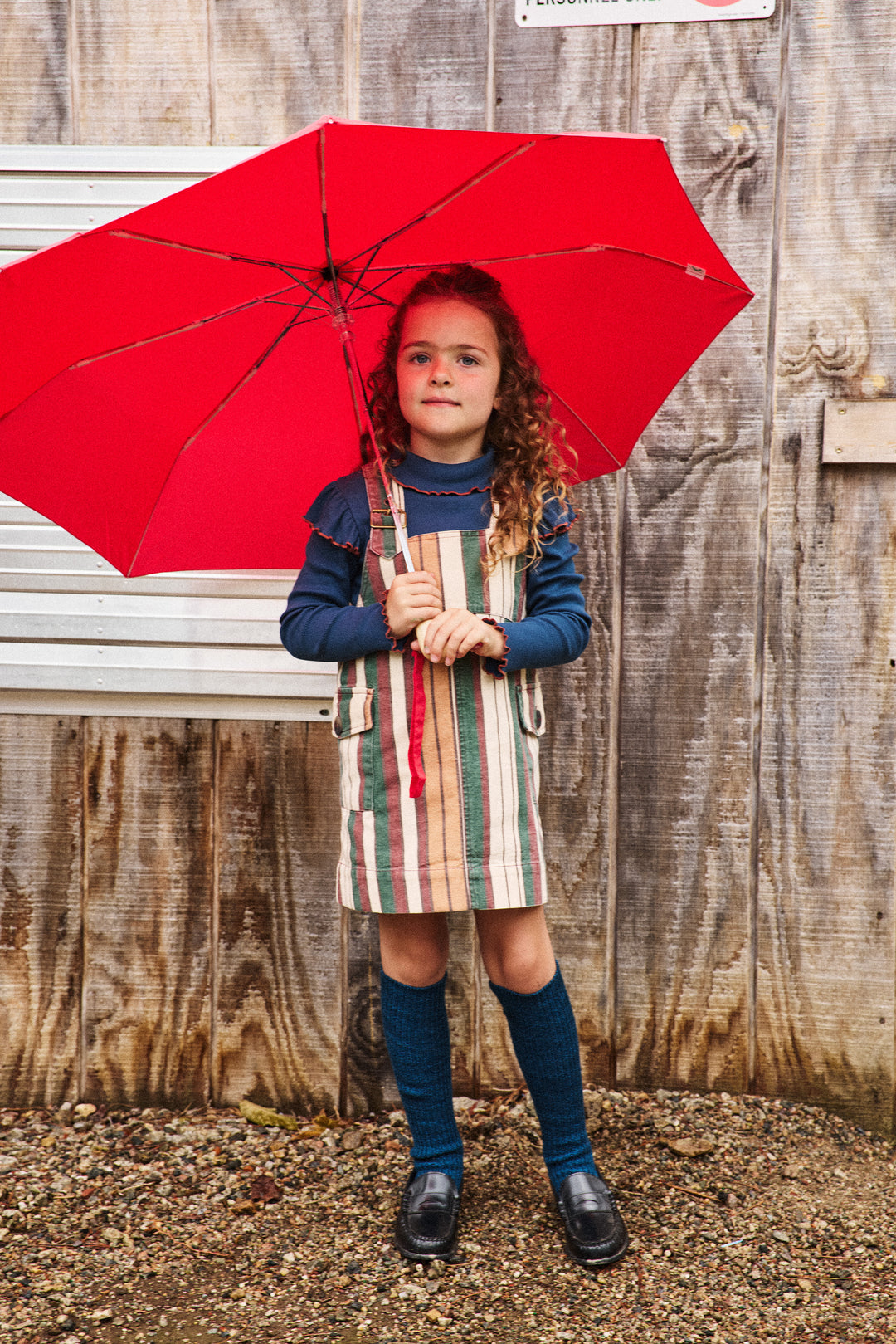 K5239F26-1BA CANVAS BUCKLE JUMPER DRESS - STRING AFTERSCHOOL STRIPE