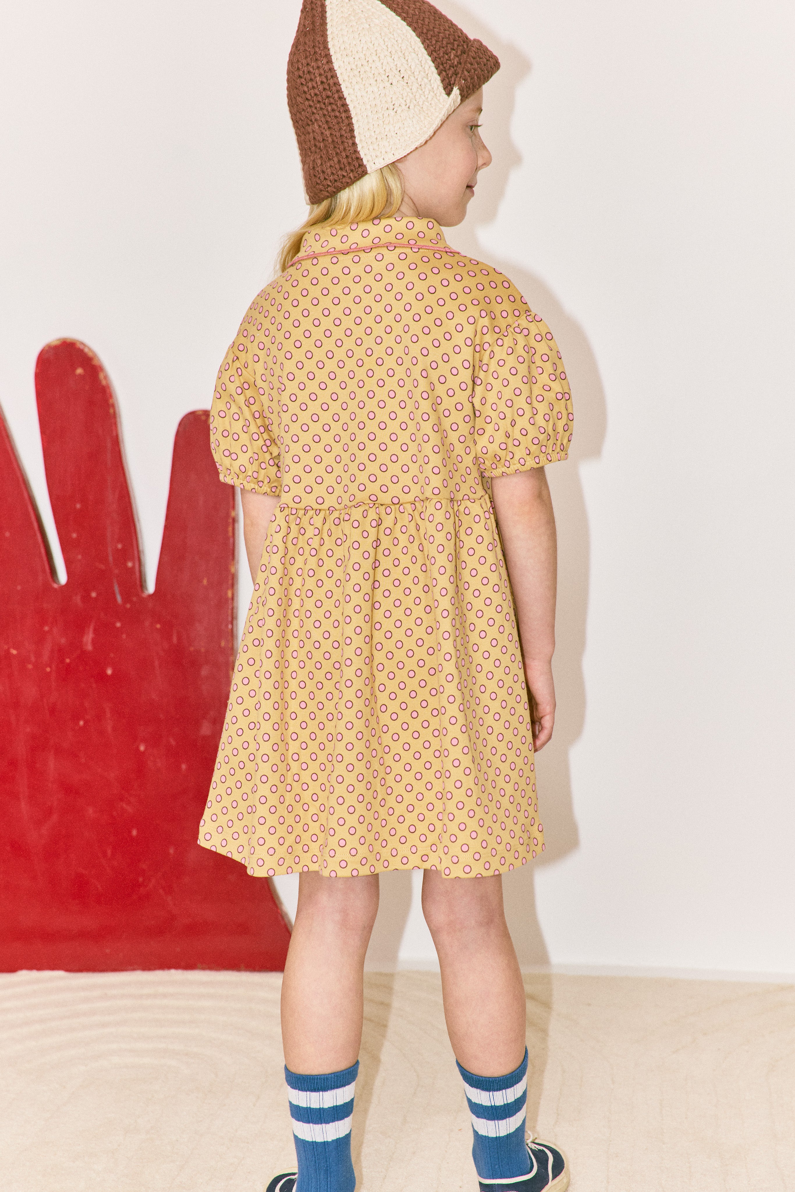 misha&puff junior scout dress ワンピース JUNIOR SCOUT DRESS-ROOT BEN-DAY DOTS – whoopikids