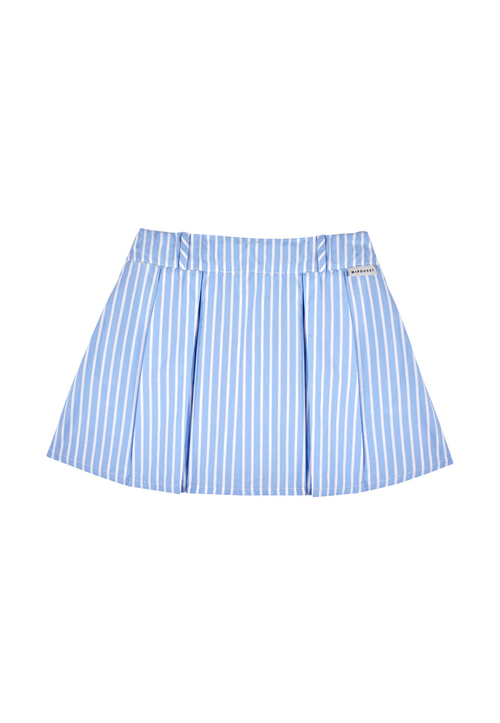SIA POPELIN SKIRT CUSTOM - POPELIN (ECRU/BLUE)