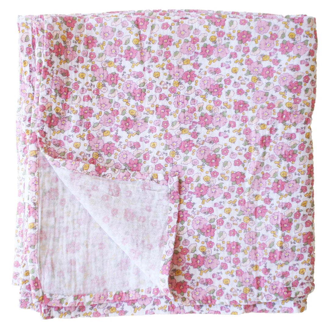 MW20RG - Muslin Swaddle Rose Garden