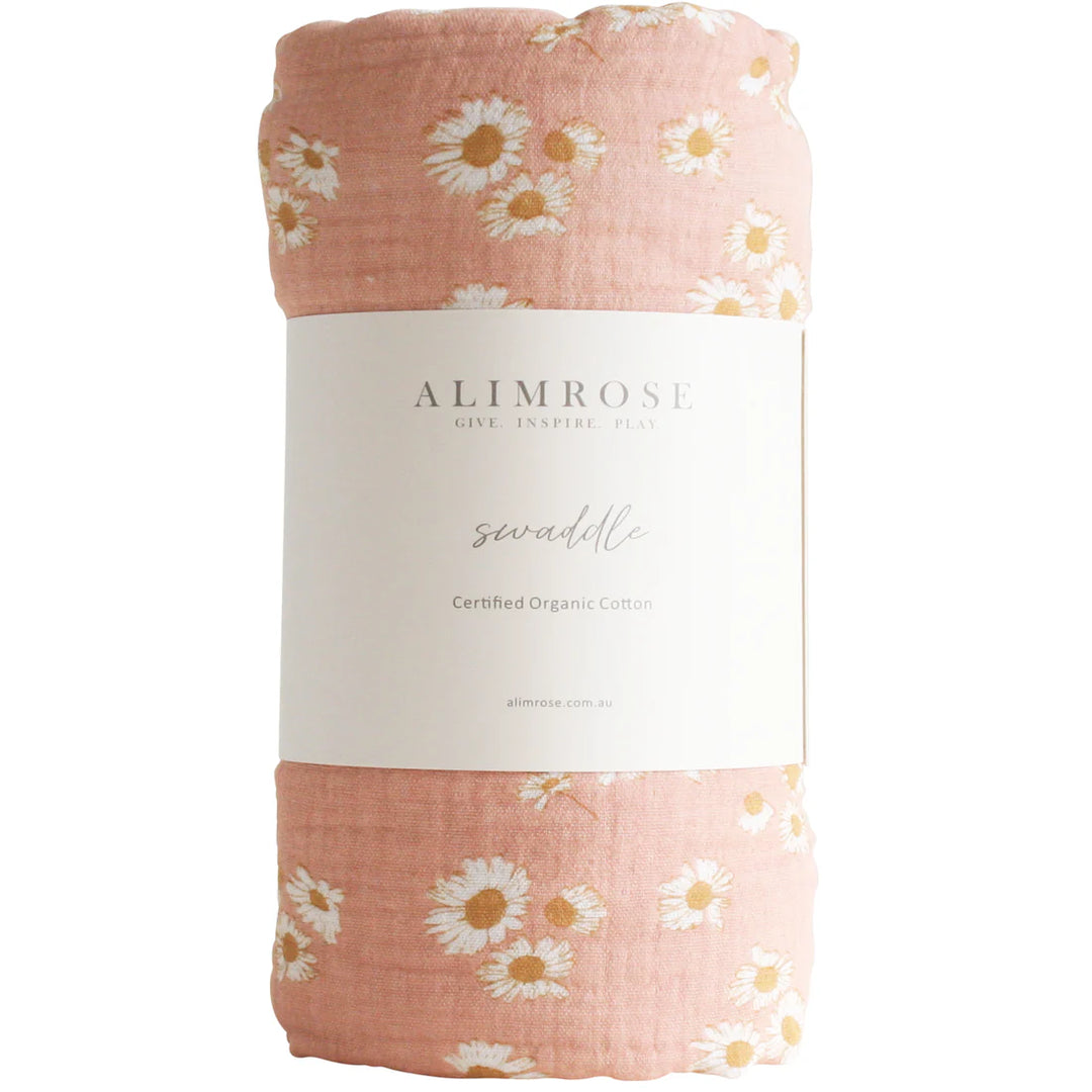 MW20SD - Muslin Swaddle Little Daisies