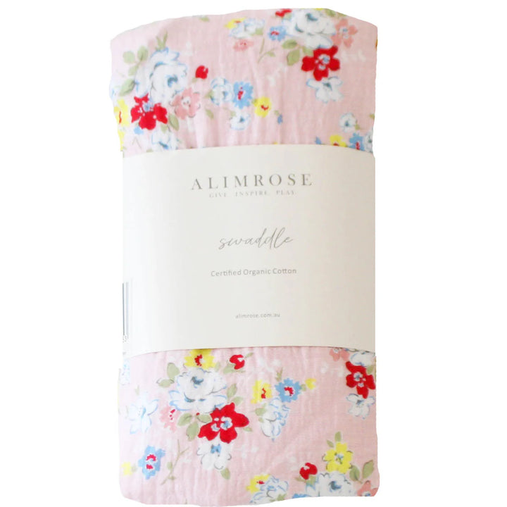 MW20VR - Muslin Swaddle Vintage Rose