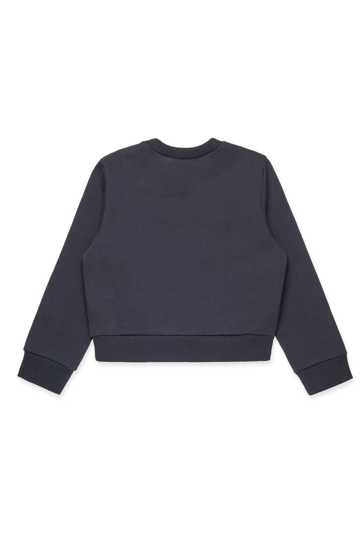 MX0037 MX056-MAXS3F GIRLS SWEATSHIRT W/ SQUARE LOGO-MX90B NAVY RED