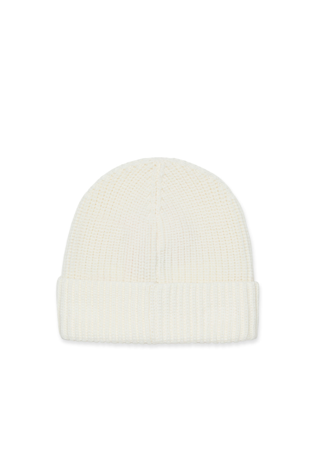 FW26 MX0242 IVORY MX048 KNIT BEANIE WITH RED LABEL