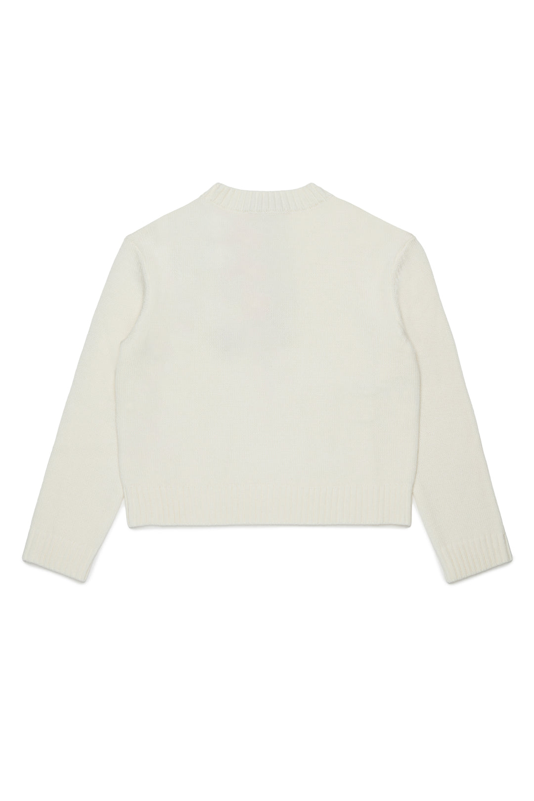 MX0406 MX043 IVORY KNIT SWEATER WITH METALLIC BOW PRINT