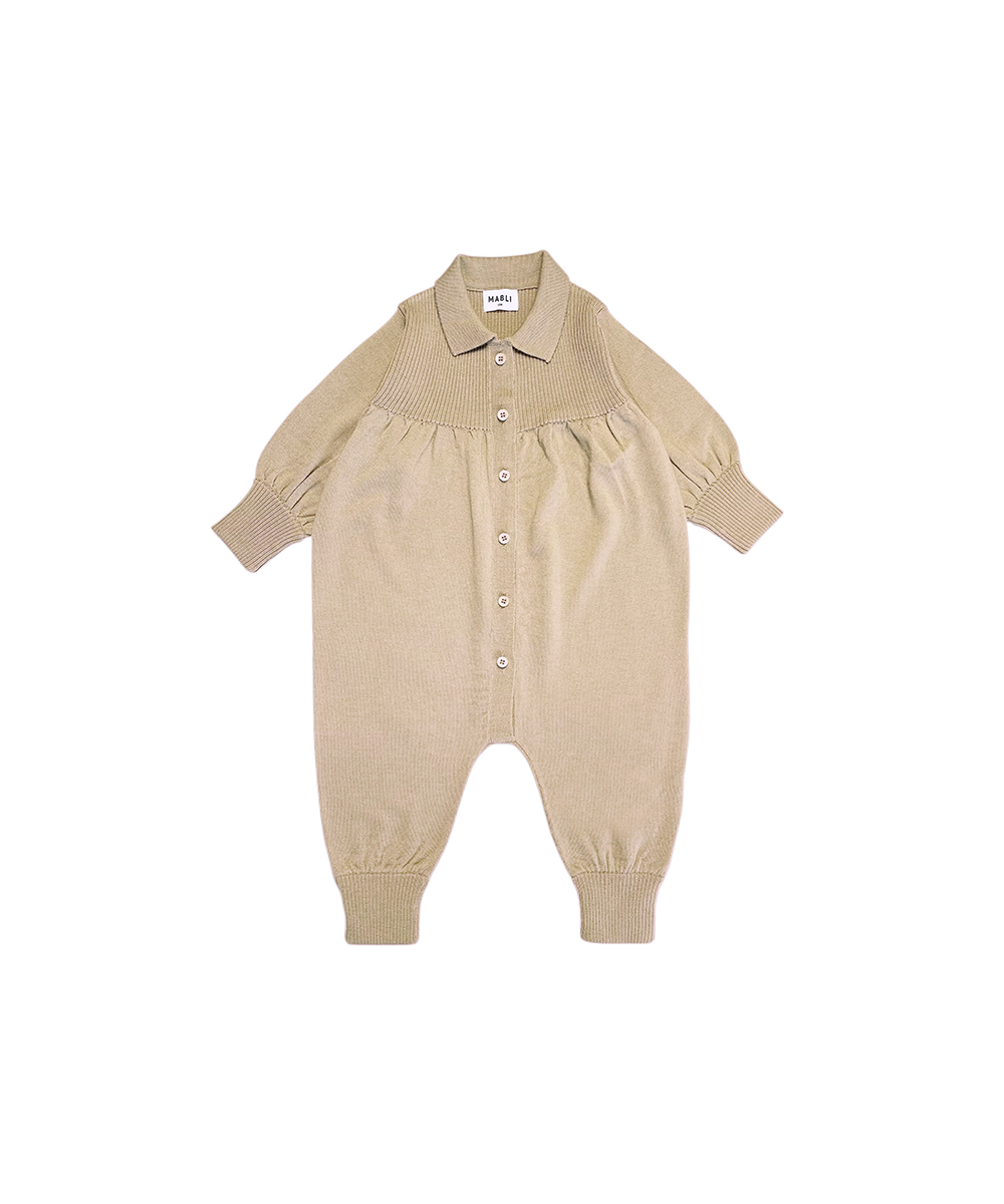 MAB532 - ARTIST ROMPER - BS WOOL BISCOTTI