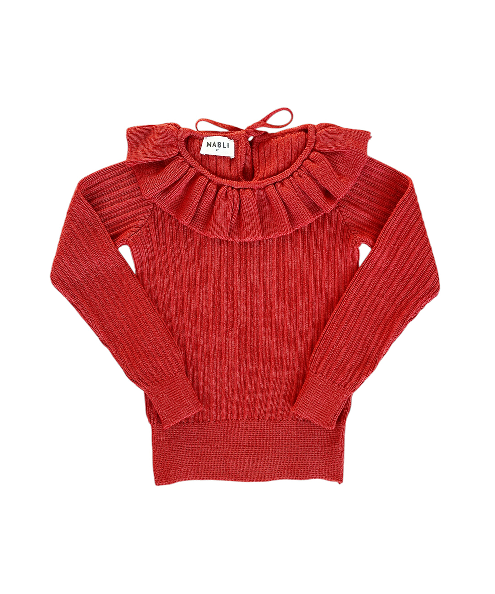 MAB860 - CASSIE SKINNY RIB - RB WOOL RUBY/B
