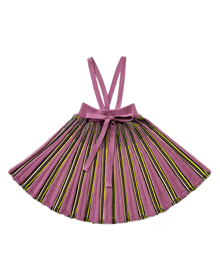 MAB862 - GWENNAN SKIRT - DMS WOOL DAMSON STRIPE/C