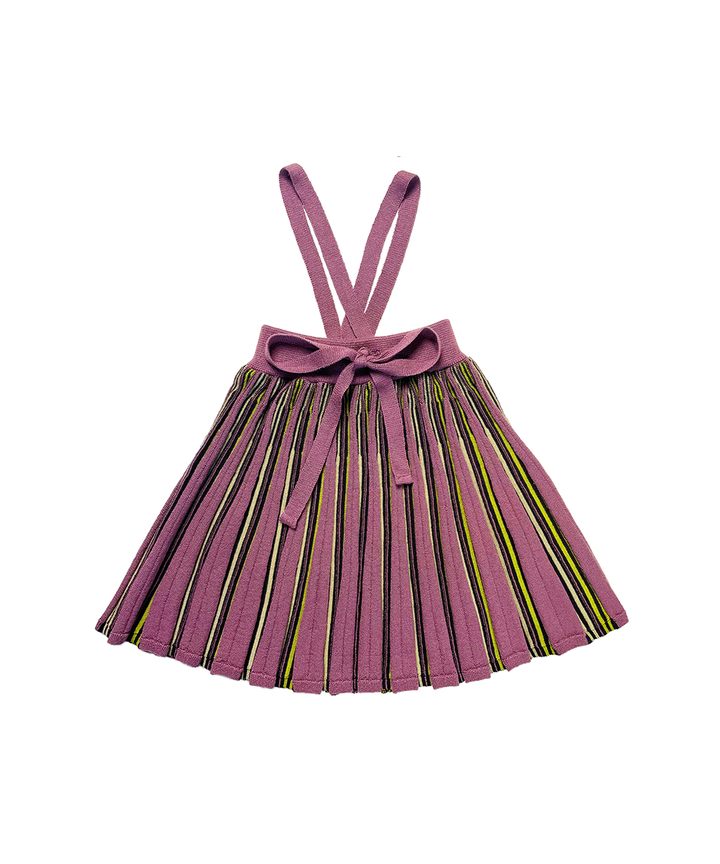 MAB862 - GWENNAN SKIRT - DMS WOOL DAMSON STRIPE/C