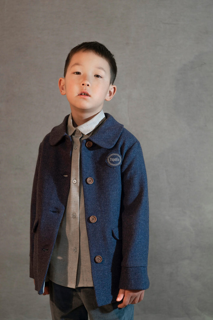 MOD.62.2 BLUE WOOLLEN COAT