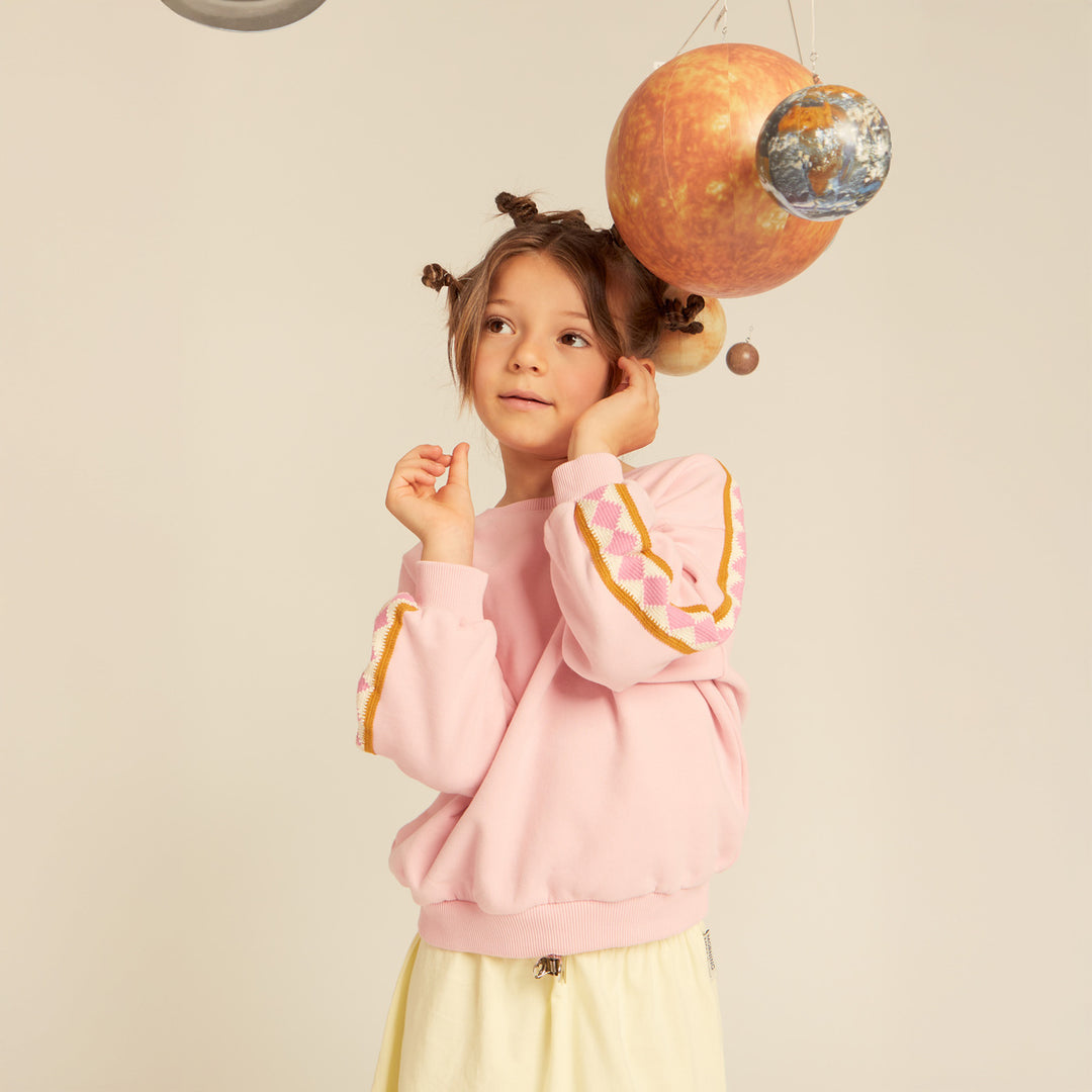 NICO SWEATSHIRT OVERSIZE BALOON FIT-COTTON PINK