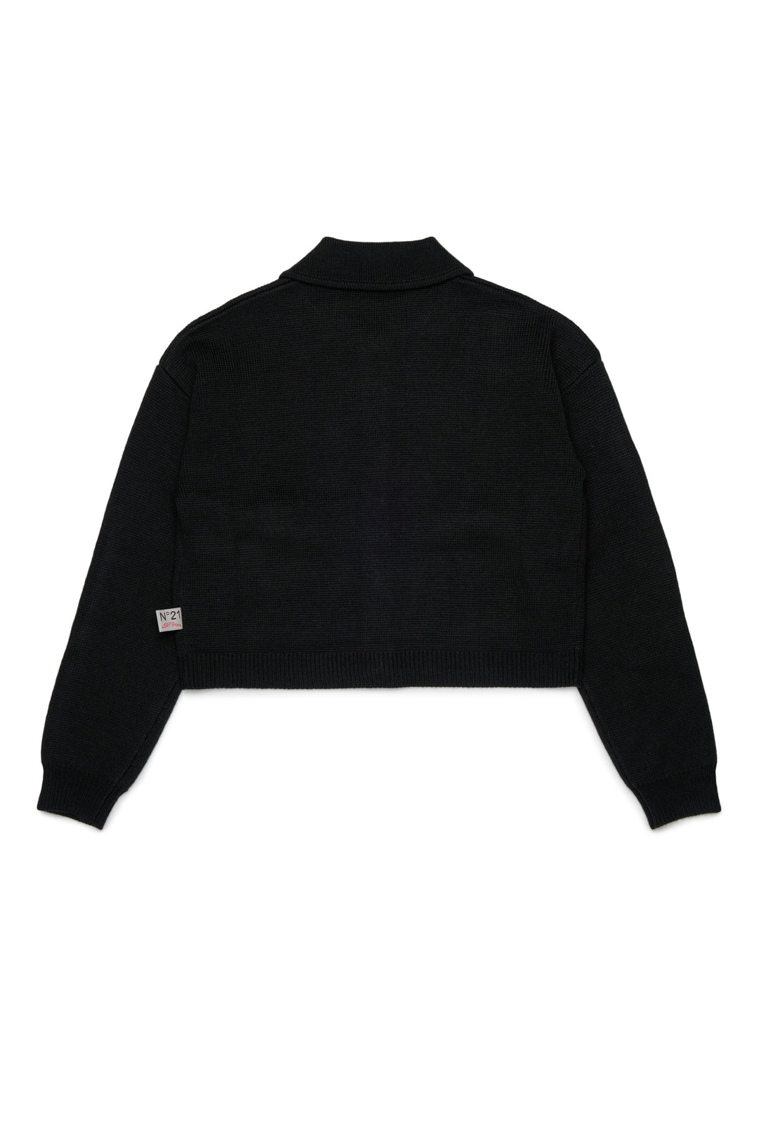 N210DP N0541 KNIT CARDIGAN WITH COLLAR AND JEWEL BUTTONS