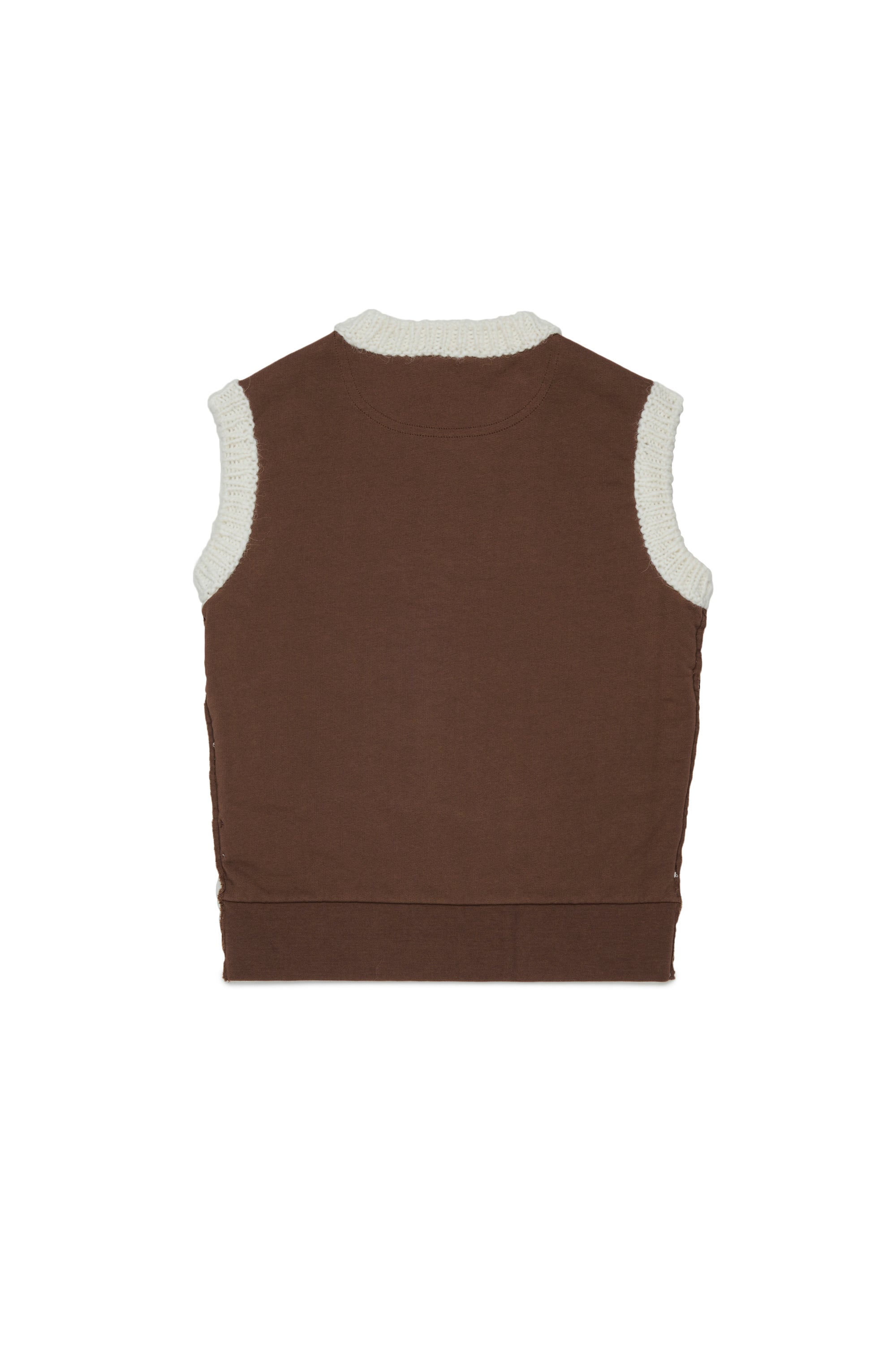 N210E2 N0548 OFF WHTIE KNIT VEST WITH CHEVRON PATTERN – whoopikids