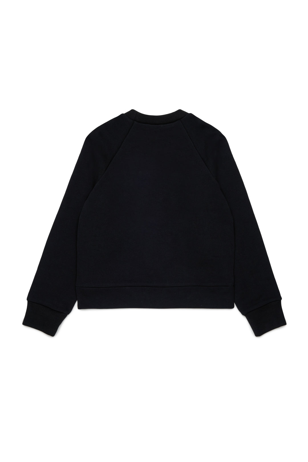 N210EZ N0528 BLACK SWEATSHIRT WITH LOGO IN MULTICOLORED STONES