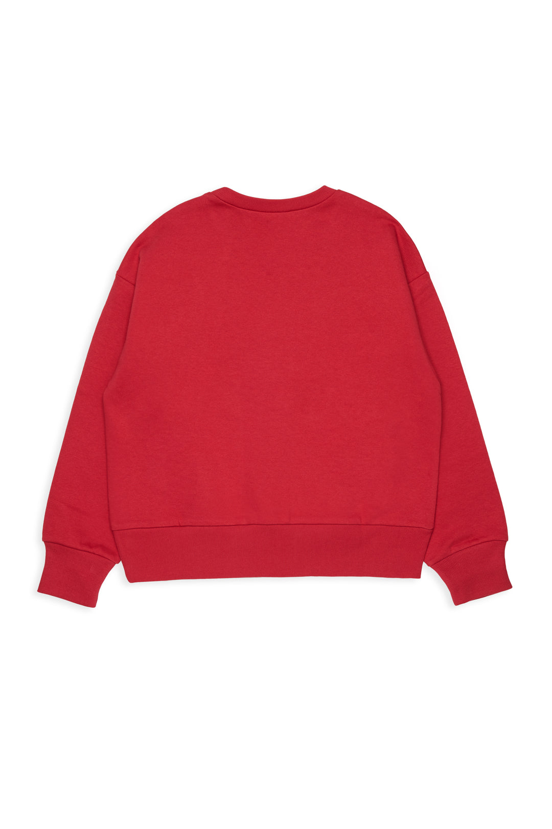 N210GQ N0154 CORAL RED SWEATSHIRT WITH I HEART N21 AROUND COLLAR