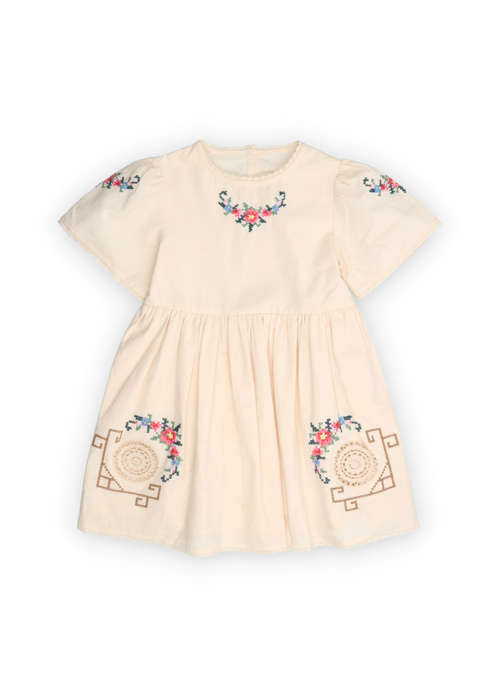 Narcise Dress -Ecru